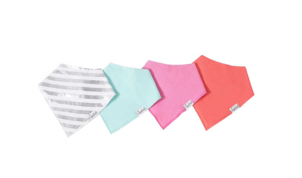 Jewel Bandana Bib Set (4-pack)