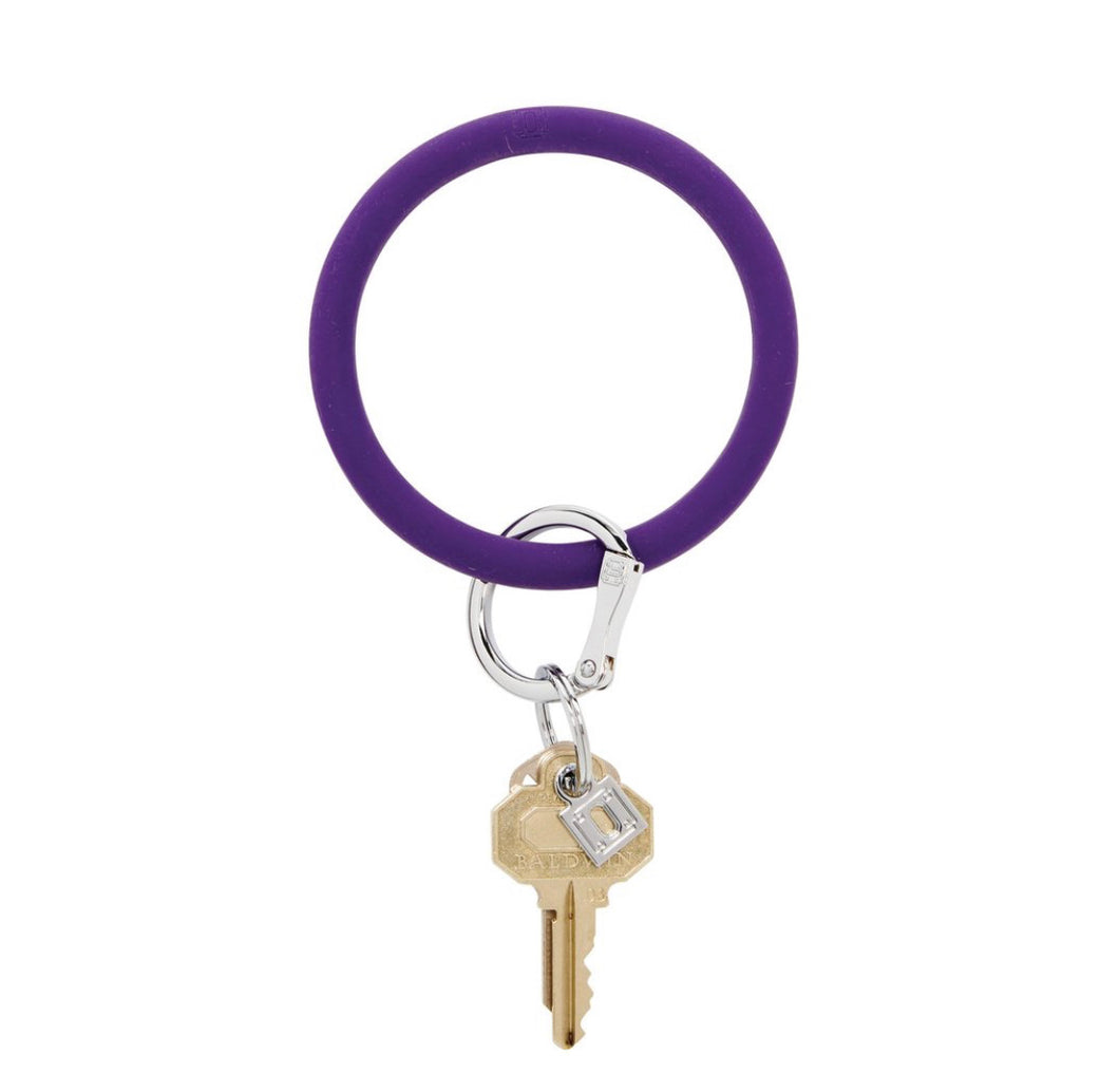Deep Purple Silicone Keyring