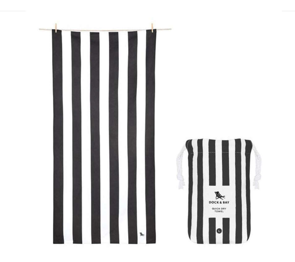 Dock and Bay XL Towel - Black