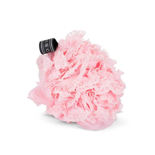 Pink Lacy Loofah