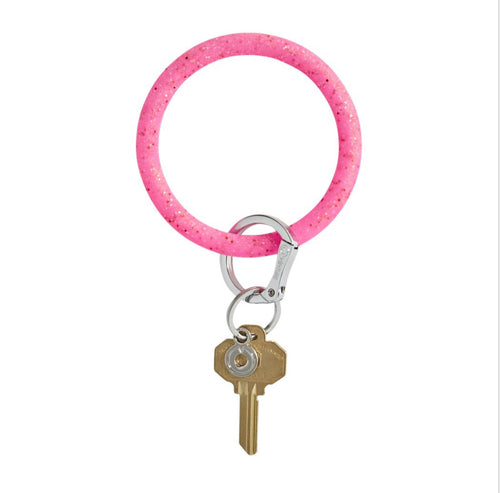 Tinkled Pink Confetti Silicone Keyring