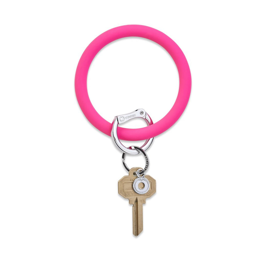 Tickled Pink Silicone Keyring