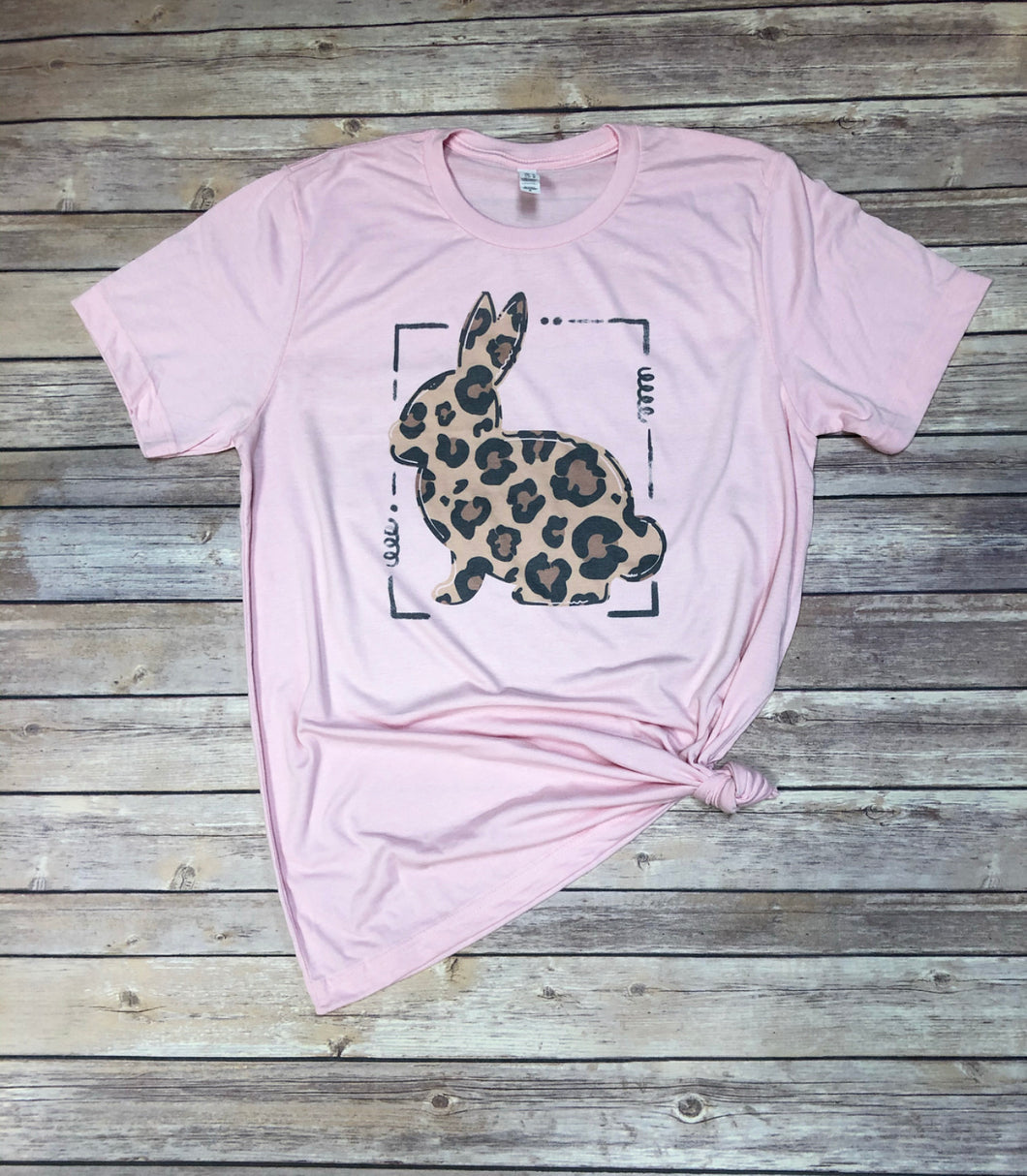 Vintage Style Leopard Easter Bunny