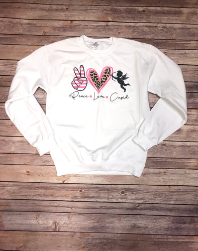Vintage Style Peace, Love, Cupid