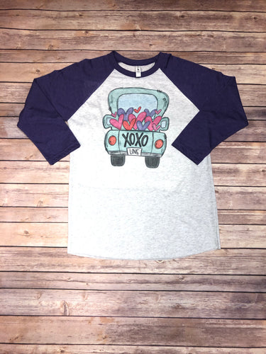 Vintage Style Valentine’s Truck