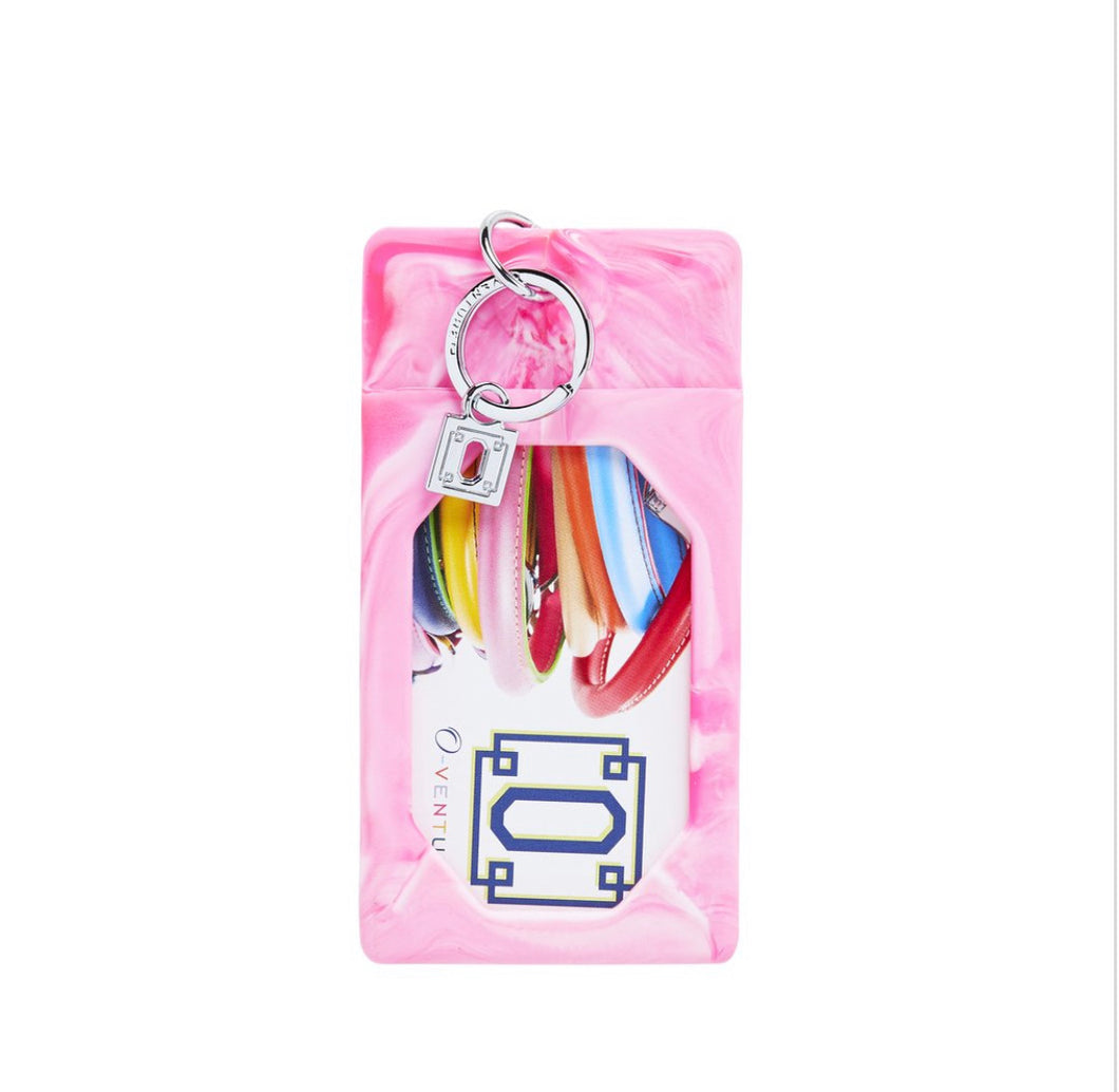 Tickled Pink Marble ID Case